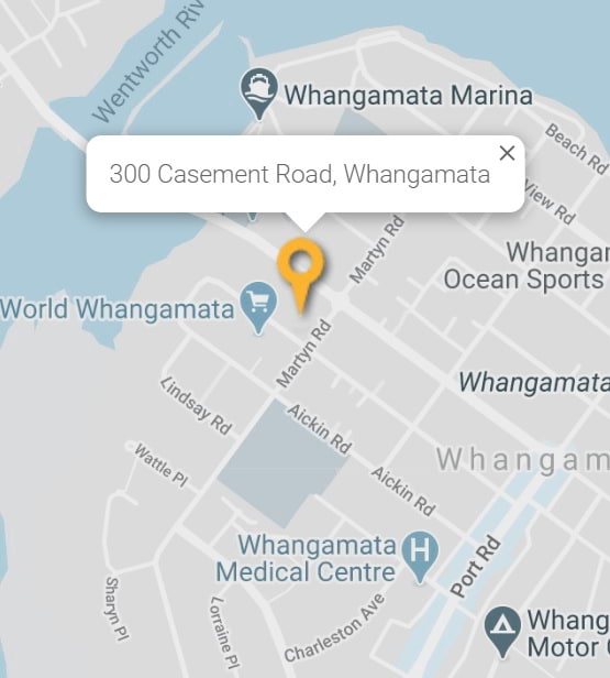 Map of Louvre Systems Casement Road Whangamata